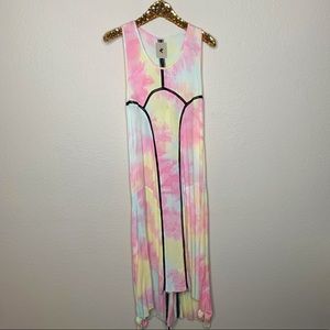 One Teaspoon Maxi Dress Sorbet Dirty Cash Tie-Dye